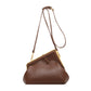 Women's Metal Clip Mouth Fashion Retro Simple Crossbody Bags