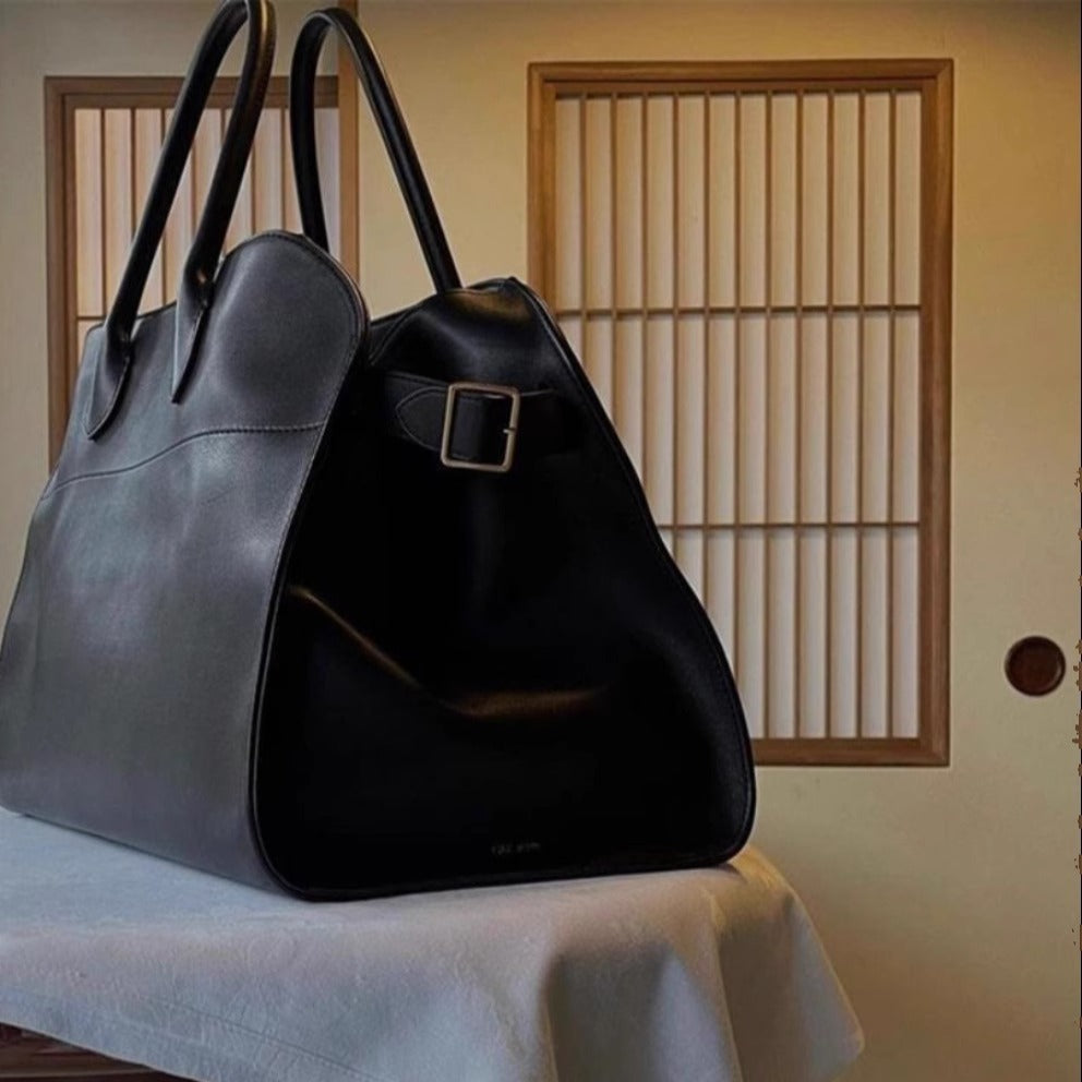 First Layer Cowhide Genuine Leather Large Handbags