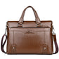Men's Comfortable Soft Leather Horizontal Computer Handbags