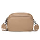 Women's Layer Cowhide Fashion Simple Litchi Pattern Shoulder Bags