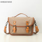 Women's Simple Canvas With Genuine Leather Daily Crossbody Bags