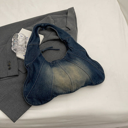 Fashion Denim Female Hot Niche Leisure Armpit Bags