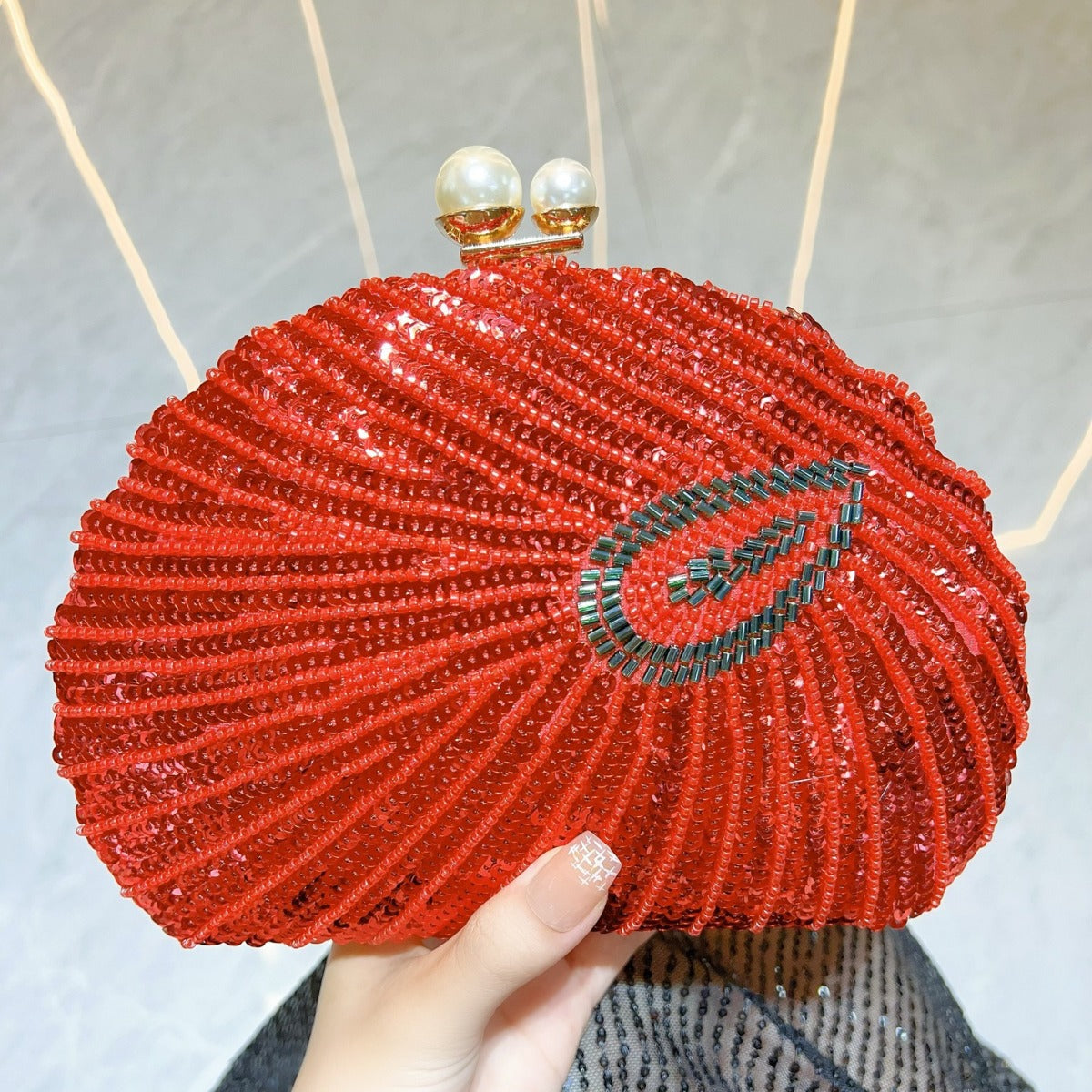 Vintage Beaded Embroidered Wear Portable Cheongsam Bucket Bags