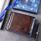 First Layer Cowhide Lightning Pattern Man's Men's Wallets