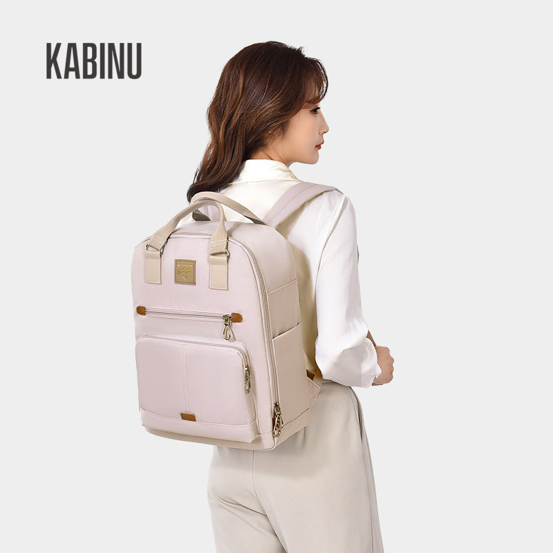 Women's Fashion Mummy Commuter Computer Waterproof Solid Backpacks