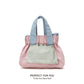 Singapore Design Dopamine Color Matching Canvas Crossbody Bags