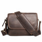 Women's & Men's Crazy Horse Leather Retro Large Capacity Small Square Bags