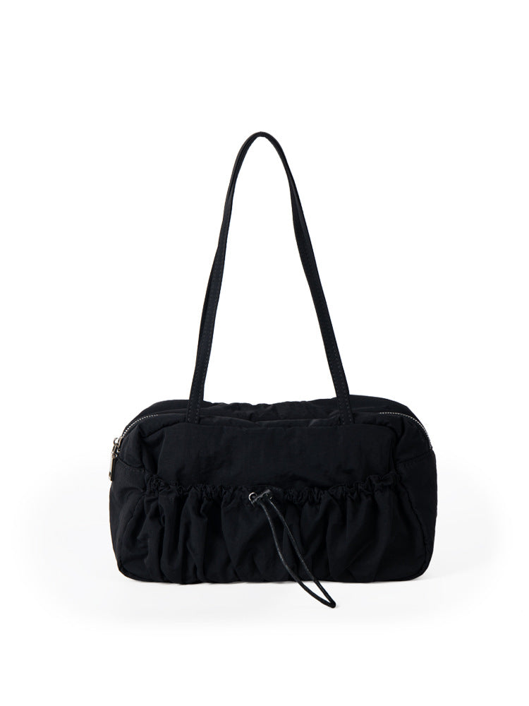 Style Niche Pleated Nylon Large Capacity Shoulder Bags