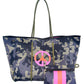 Leopard Print Printed Black Portable Beach Shoulder Bags