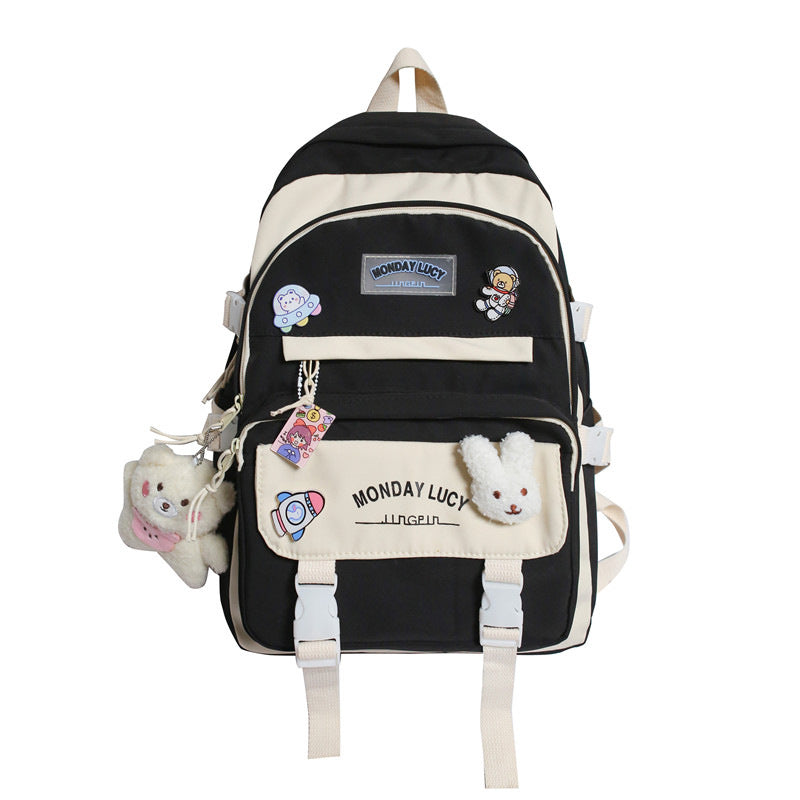 Leisure Junior High Female College Korean Backpacks