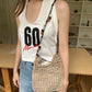 Women's Woven Retro Wooden Bead Tassel With Bags