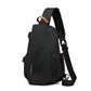 Men's Leisure Large Capacity Male Charging Port Men's Chest Bags