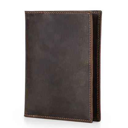 Angel Retro Crazy Horse Leather Swiping Men's Wallets