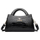 Women's Kangaroo Classic Patent Leather Crocodile Pattern Handbags