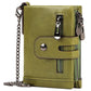 Short Leather First Layer Cowhide Usd Men's Wallets