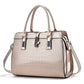 Fashion Shining Leather Large Capacity Crocodile Shoulder Bags