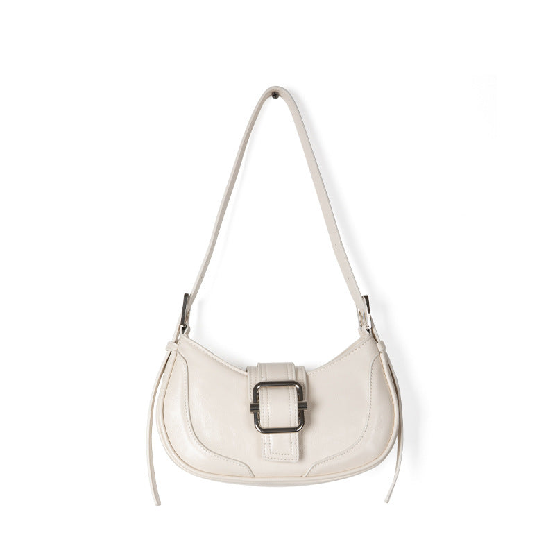 Women's Korean Contrast Color Baguette Advanced Texture Bags