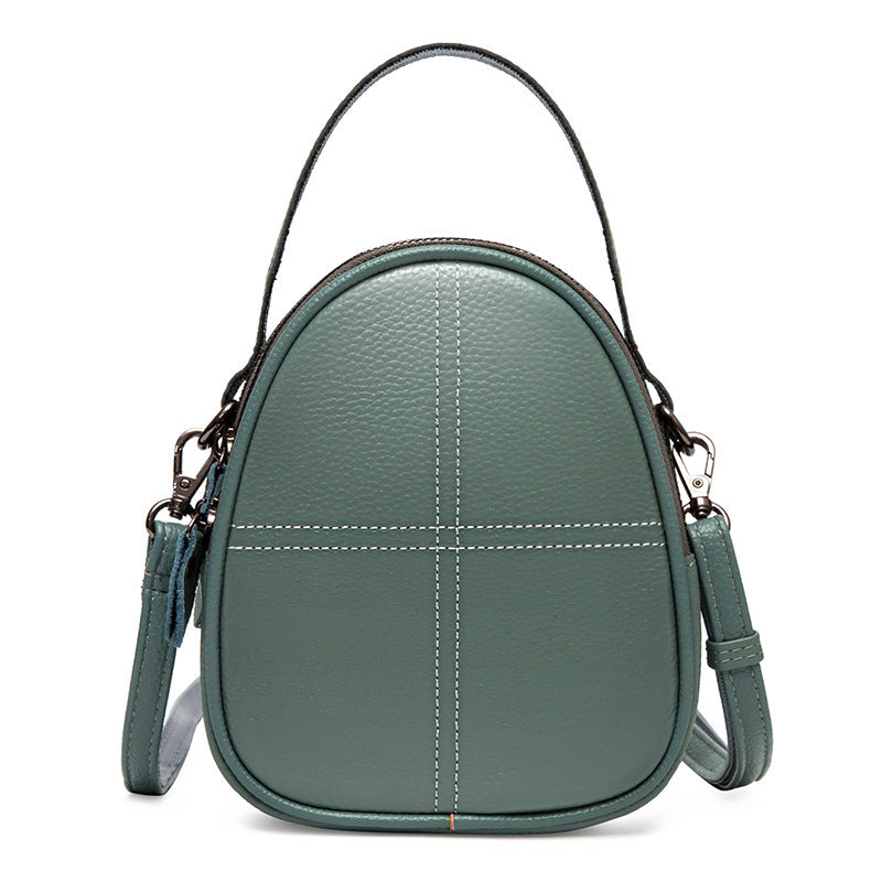 Women's Genuine Leather Fashion Trend Textured First Shoulder Bags