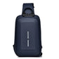 Men's Fashion Solid Color Charging Waterproof Men's Chest Bags