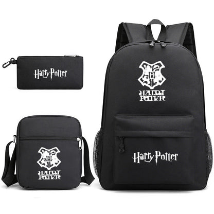 Harry Potter College Badge Pencil Three-piece Backpacks