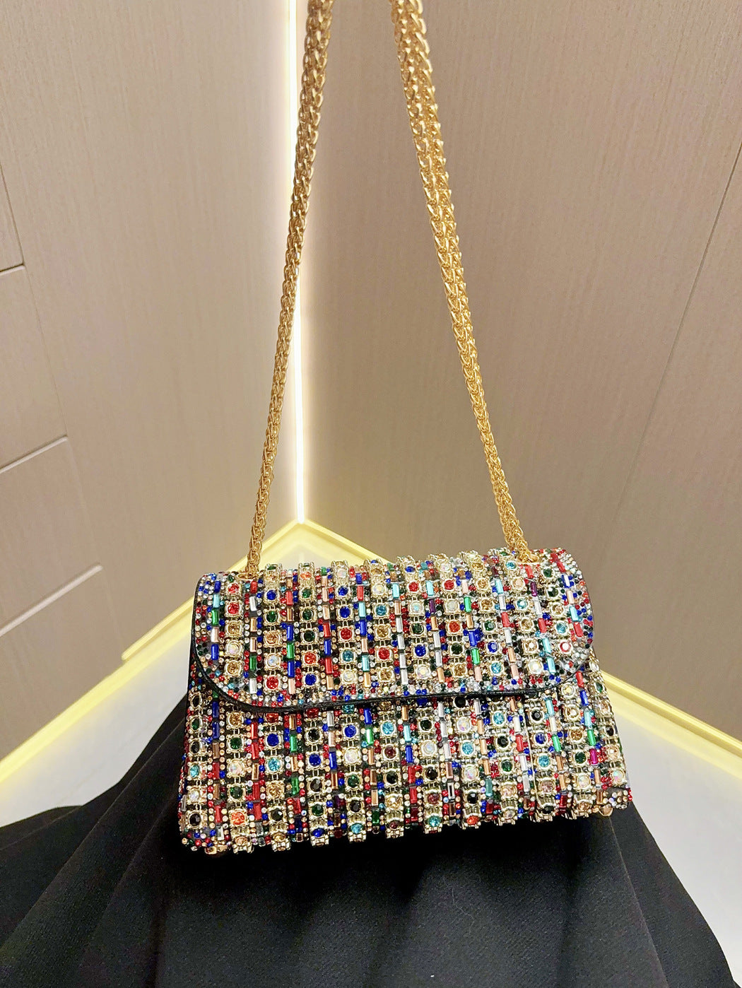 Slouchy Banquet Chain Hand Fashion Team Evening Bags