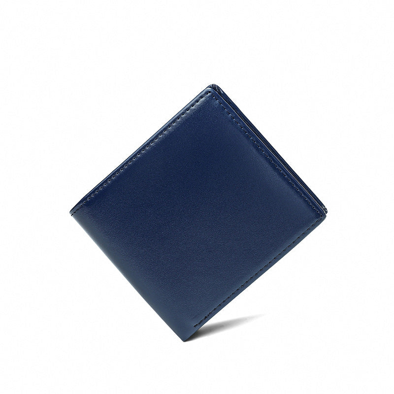 Men's Genuine Leather Two Fold Pocket Business Men's Wallets