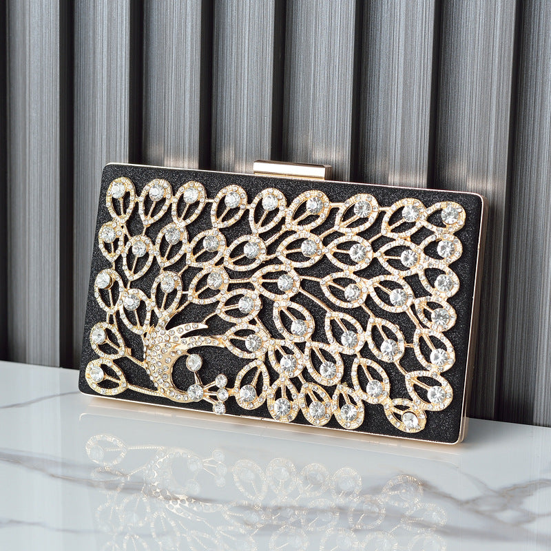 Women's High-grade Dinner Design Diamond Dress Hand-held Evening Bags