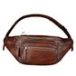Retro Planting Rubbing Colored Leather Dumpling Men's Waist Packs