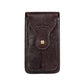 Men's Thin Leather Mobile Hanging First Layer Phone Bags