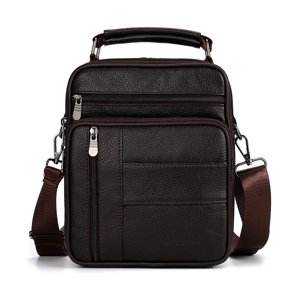 Men's Business Leather Top Layer Cowhide Men's Shoulder Bags