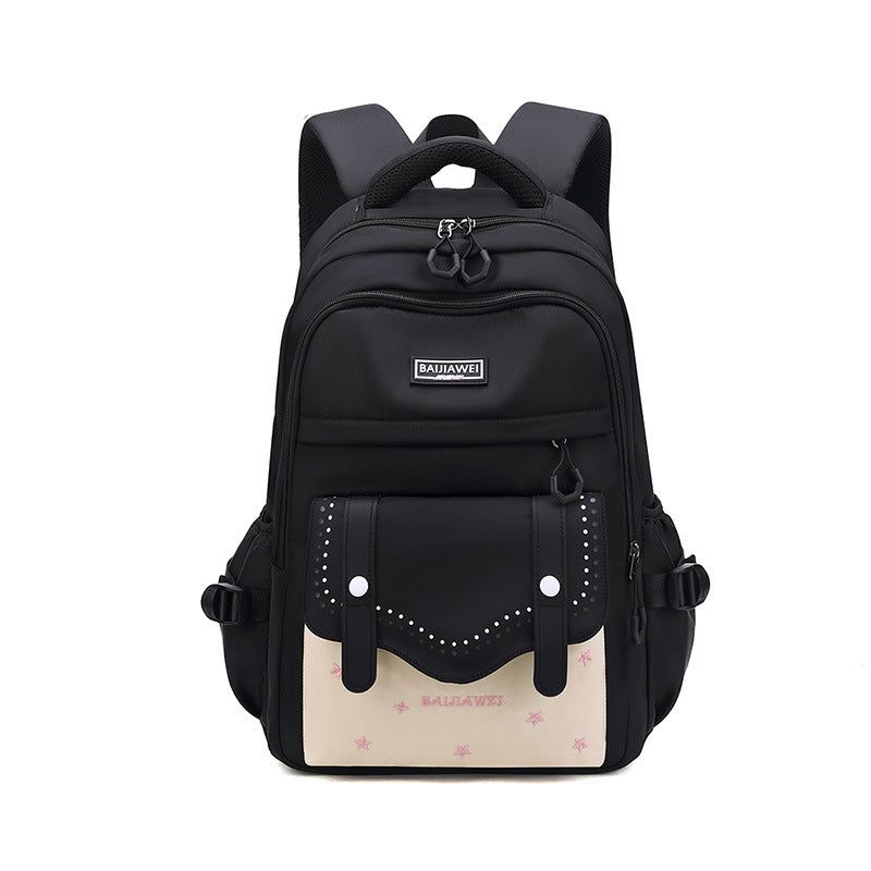 College Fashion Large Capacity Style Junior High Middle School Students' Schoolbags