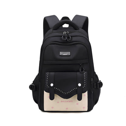 College Fashion Large Capacity Style Junior High Middle School Students' Schoolbags