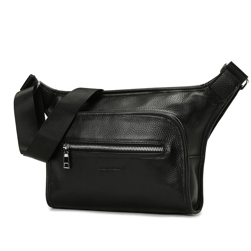 Men's Free Maintenance Oil Leather Business Fashion Men's Messenger Bags