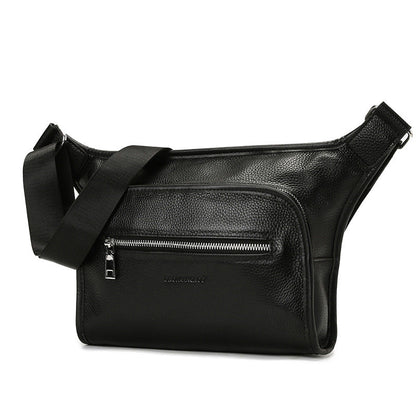 Men's Free Maintenance Oil Leather Business Fashion Men's Messenger Bags