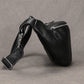 Men's Classy Innovative Genuine Leather Black Men's Waist Packs