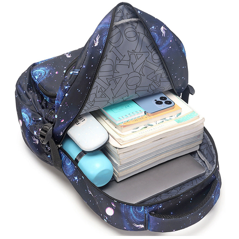 Men's & Children's & Large Capacity Primary Boy Starry Elementary School Students' Schoolbags