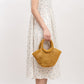 Women's Beach Vacation Hollow Out With Wooden Handbags