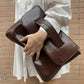 Pattern Strap Clutch Large Capacity File Handbags