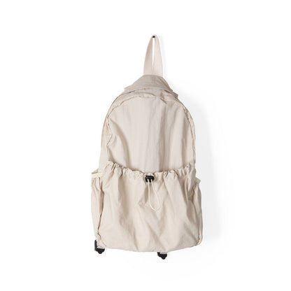 Niche Waterproof Nylon Cloth Drawstring Female Lightweight Backpacks