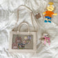 Women's Transparent Barlow Medium Food Volume Cartoon Large Crossbody Bags