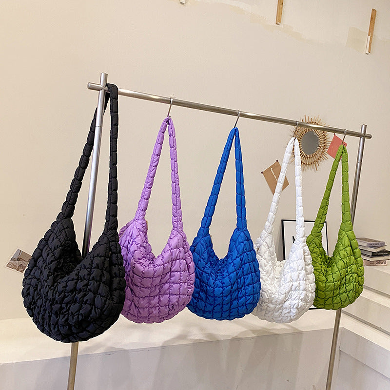 Cloud Pleated Large Korean Fashion Capacity Shoulder Bags