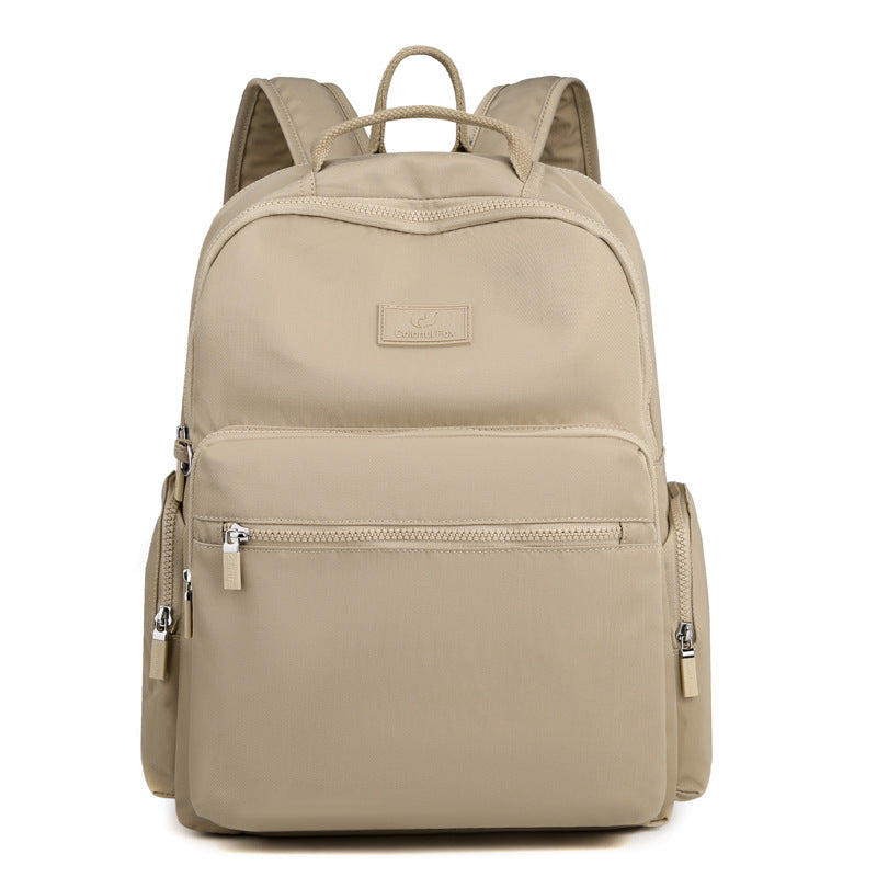 Women's Korean Fashion Large Capacity Simple Nylon Backpacks