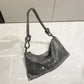 Attractive Women's Rhinestone Underarm Pink Clutch Shoulder Bags