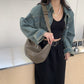 Women's Dong Texture Western Style Wide Strap Large Crossbody Bags