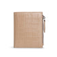 Genuine Leather Fashion Crocodile Pattern Short Ladies Wallets