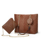 Women's Fashion Rhombus Large Capacity Totes Batch Shoulder Bags