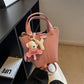 Women's Design Lychee Pattern Western Style Vegetable Crossbody Bags