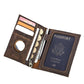 Angel Retro Crazy Horse Leather Swiping Men's Wallets