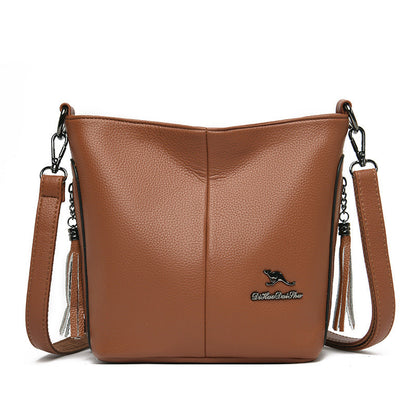 Women's Kangaroo Leather Tassel Lady Fashion Shoulder Bags