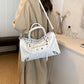Women's Niche Rivet Motorcycle Hot High-grade Large Bags